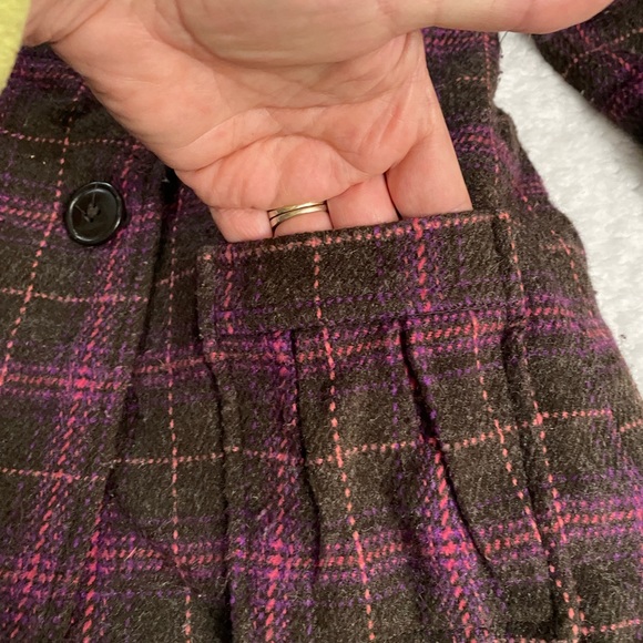 Circo 3T plaid button down wool blend toddler coat - Picture 6 of 9